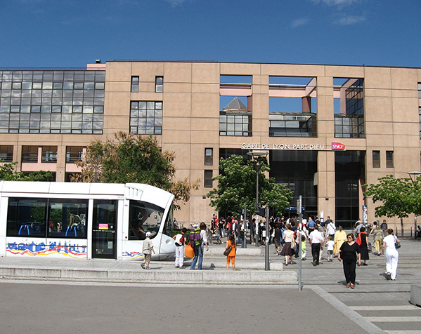 Taxi Gare de Part Dieu Illustration