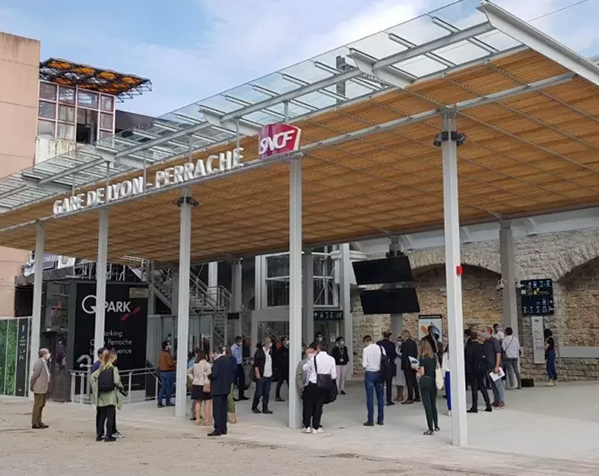 Taxi Gare de Perrache Illustration