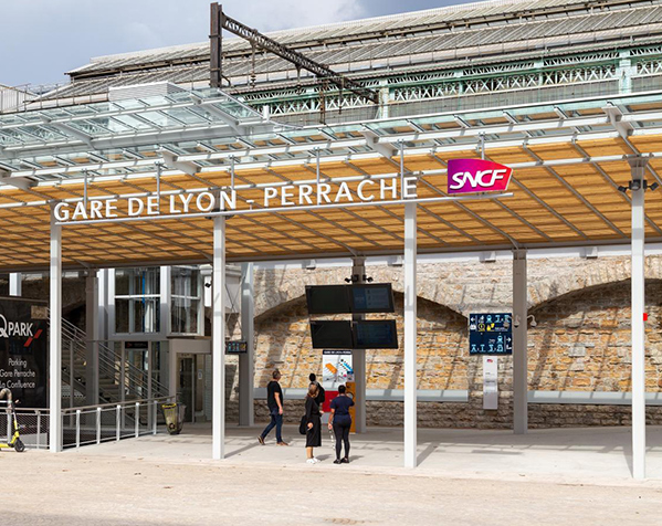 Taxi Gare de Perrache Illustration