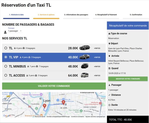 Portail TL PRO - Gestion des courses