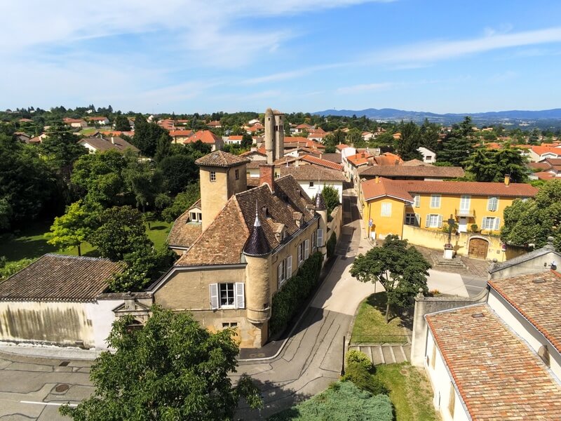Vieux bourg de Charly illustration