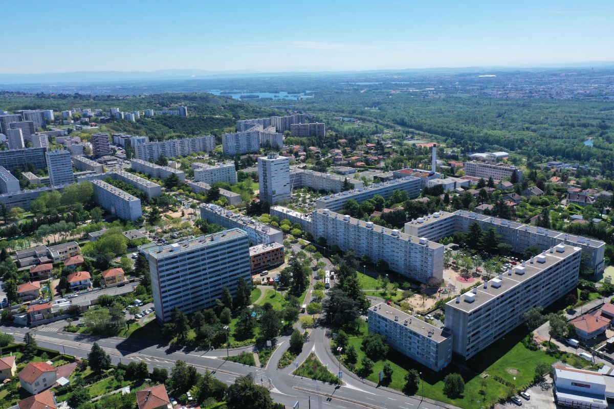 Vue aérienne de Rillieux-la-Pape illustration