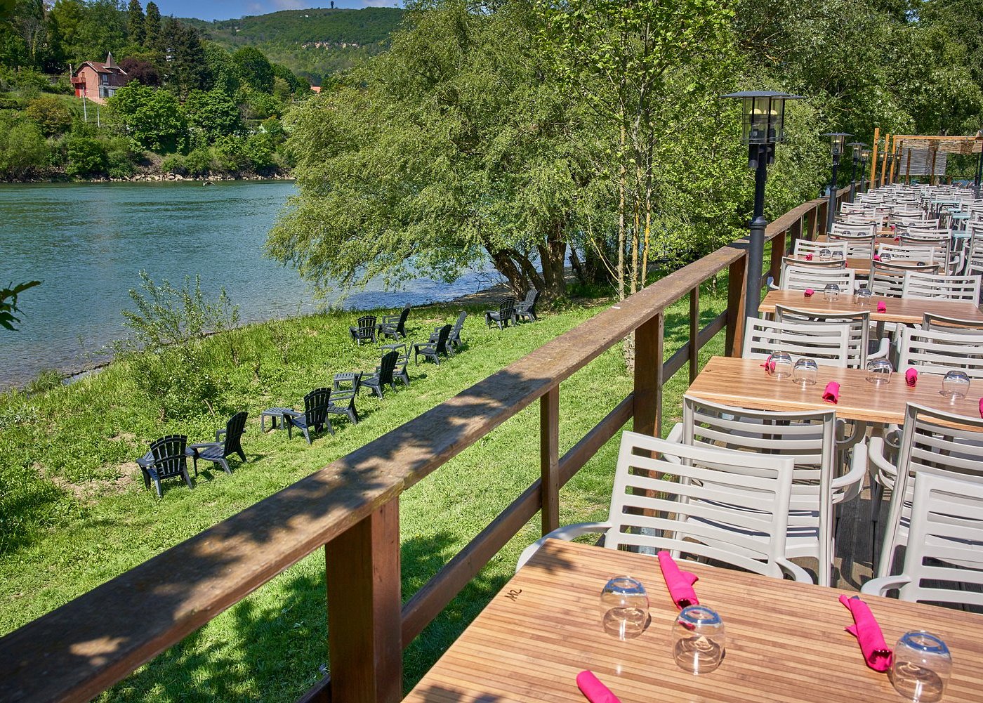 Berges de Saône à Rochetaillée illustration